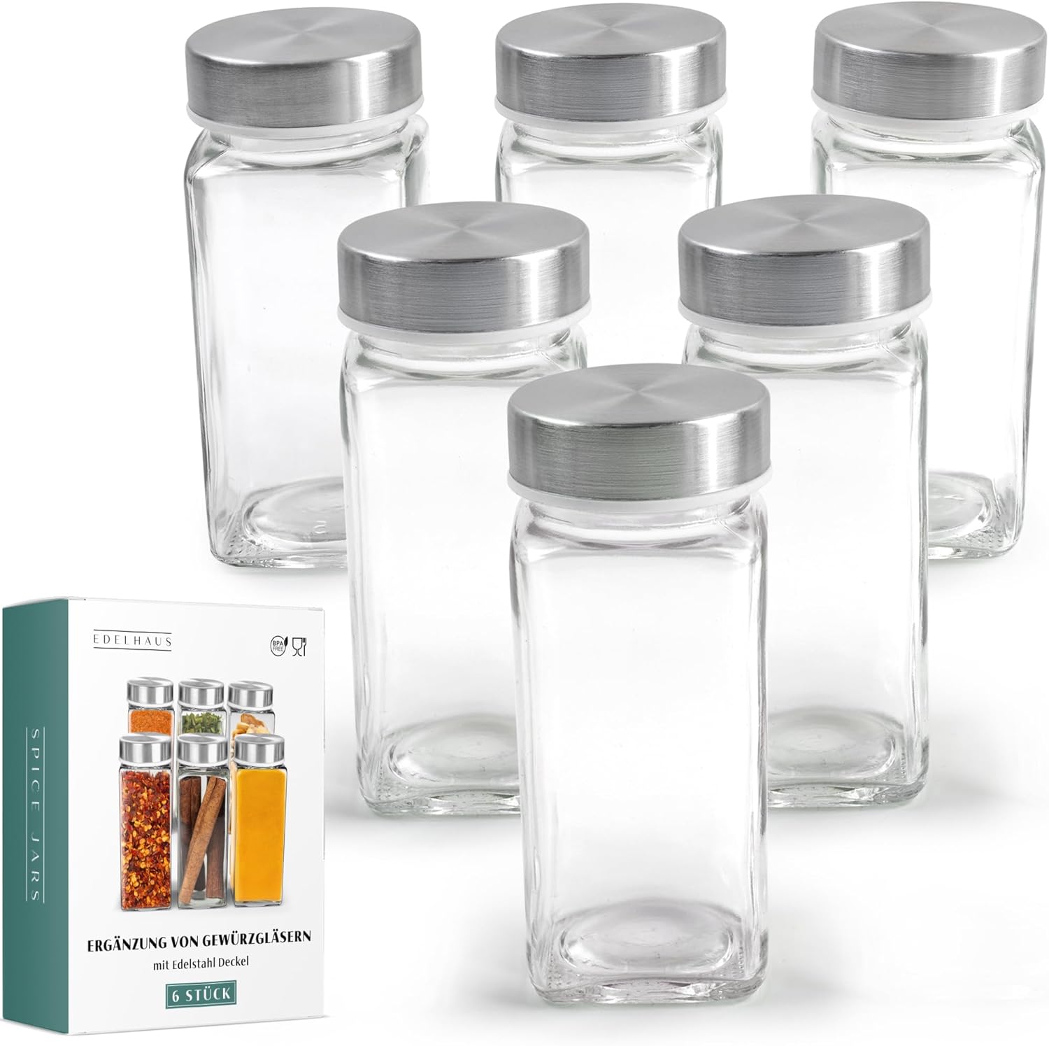 Ergänzungsgläser (6 x 120ml) ohne Etiketten