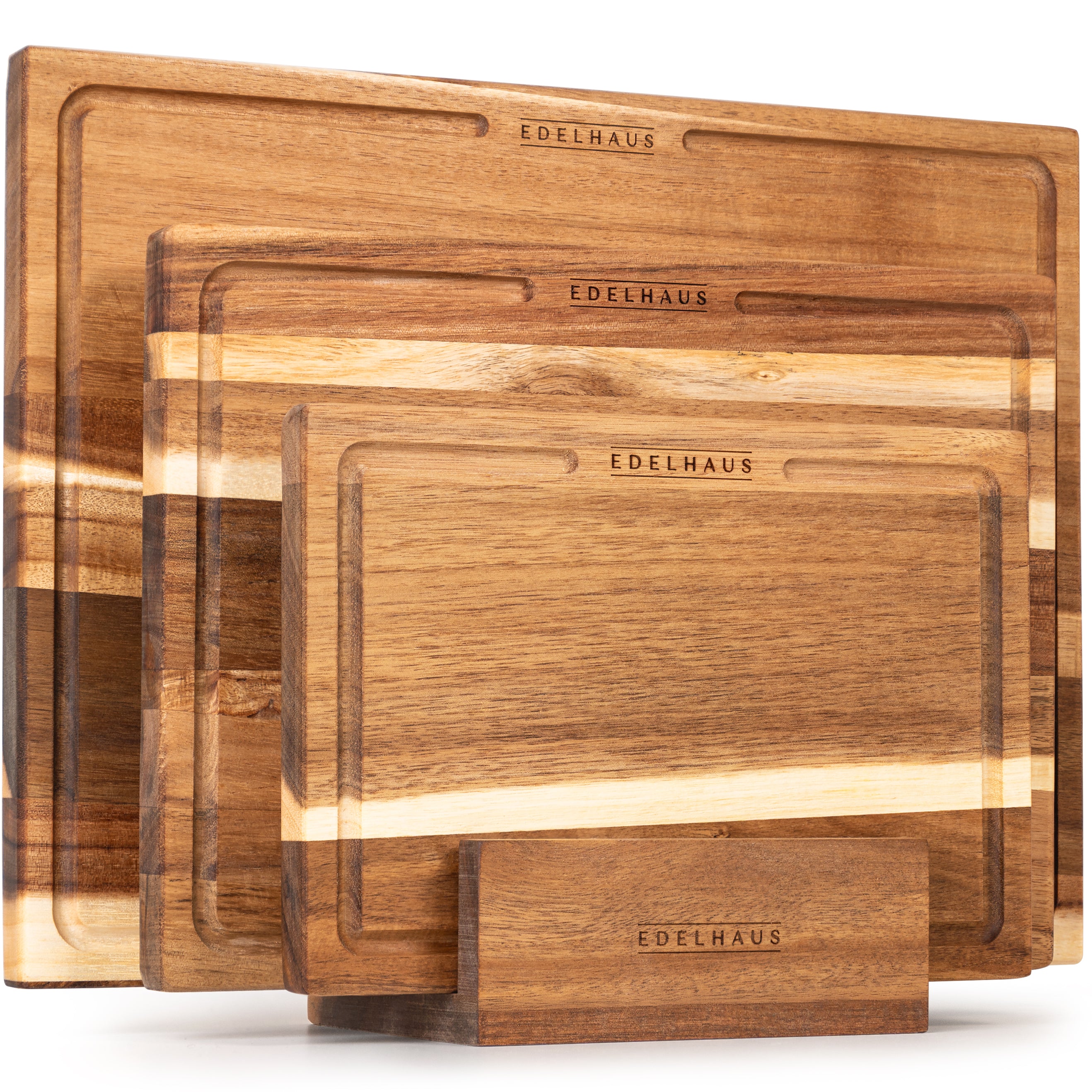 Akazien Schneidebrett 3er Set (40x30 / 33x24 / 26x18cm)