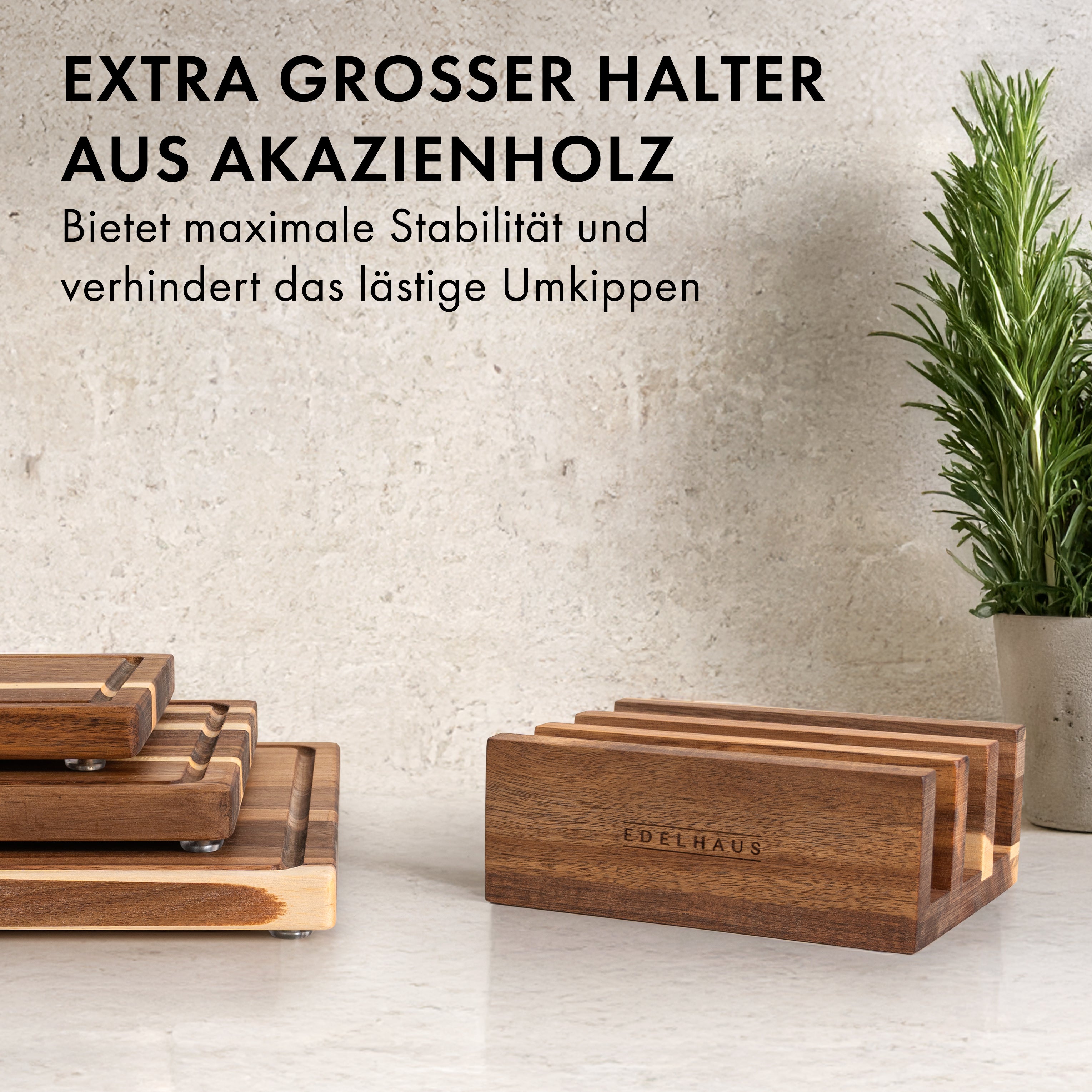 Akazien Schneidebrett 3er Set (40x30 / 33x24 / 26x18cm)