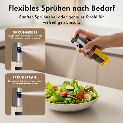 Ölsprüher 2er Set mit Edelstahldeckel – 3
