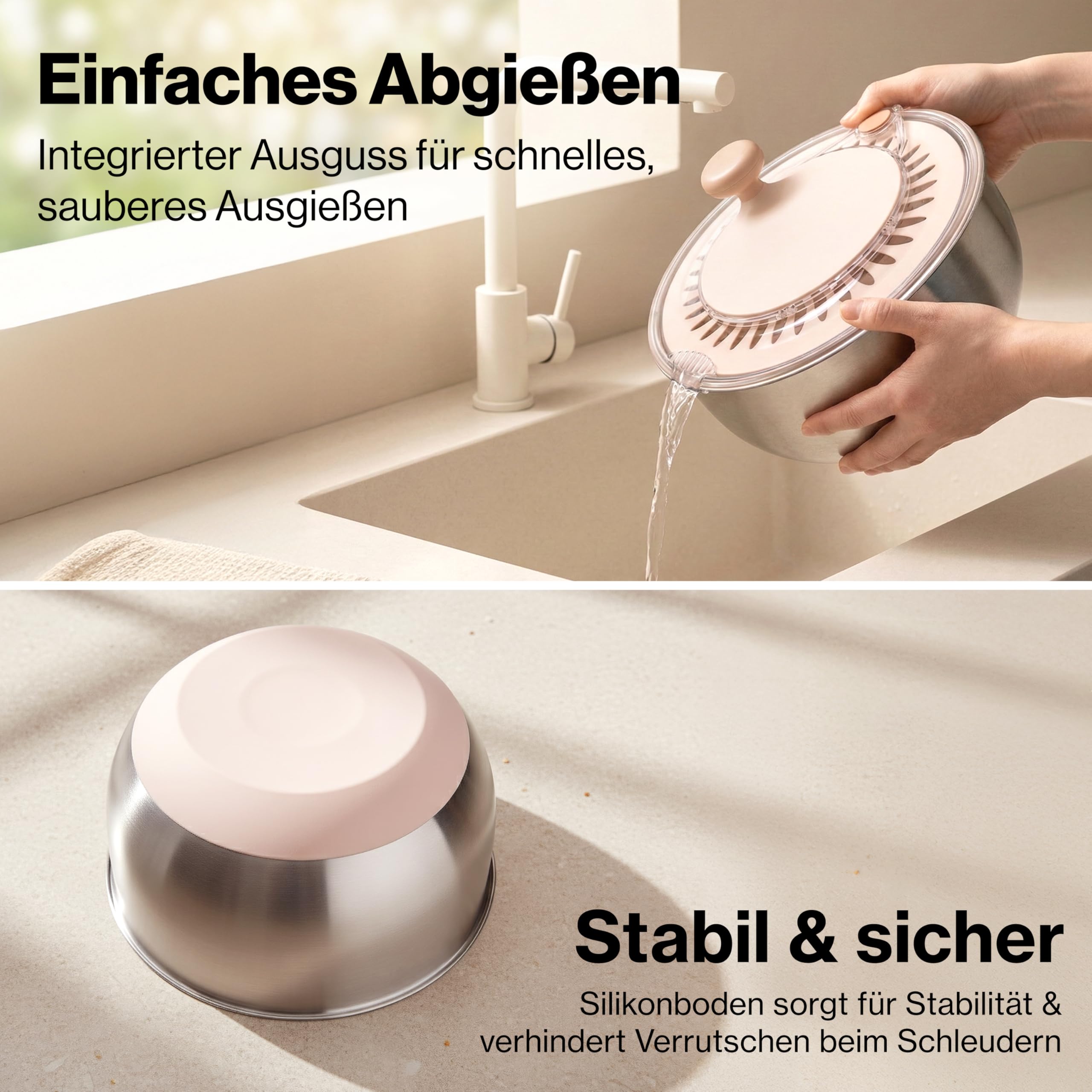 Salatschleuder Edelstahl – 4