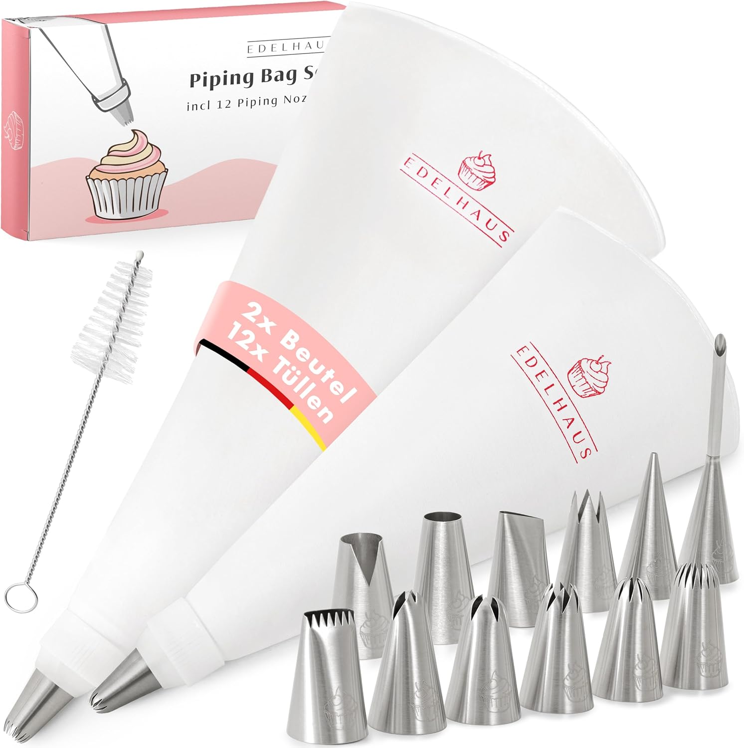 EDELHAUS Premium Spritzbeutel Set (17-teilig)