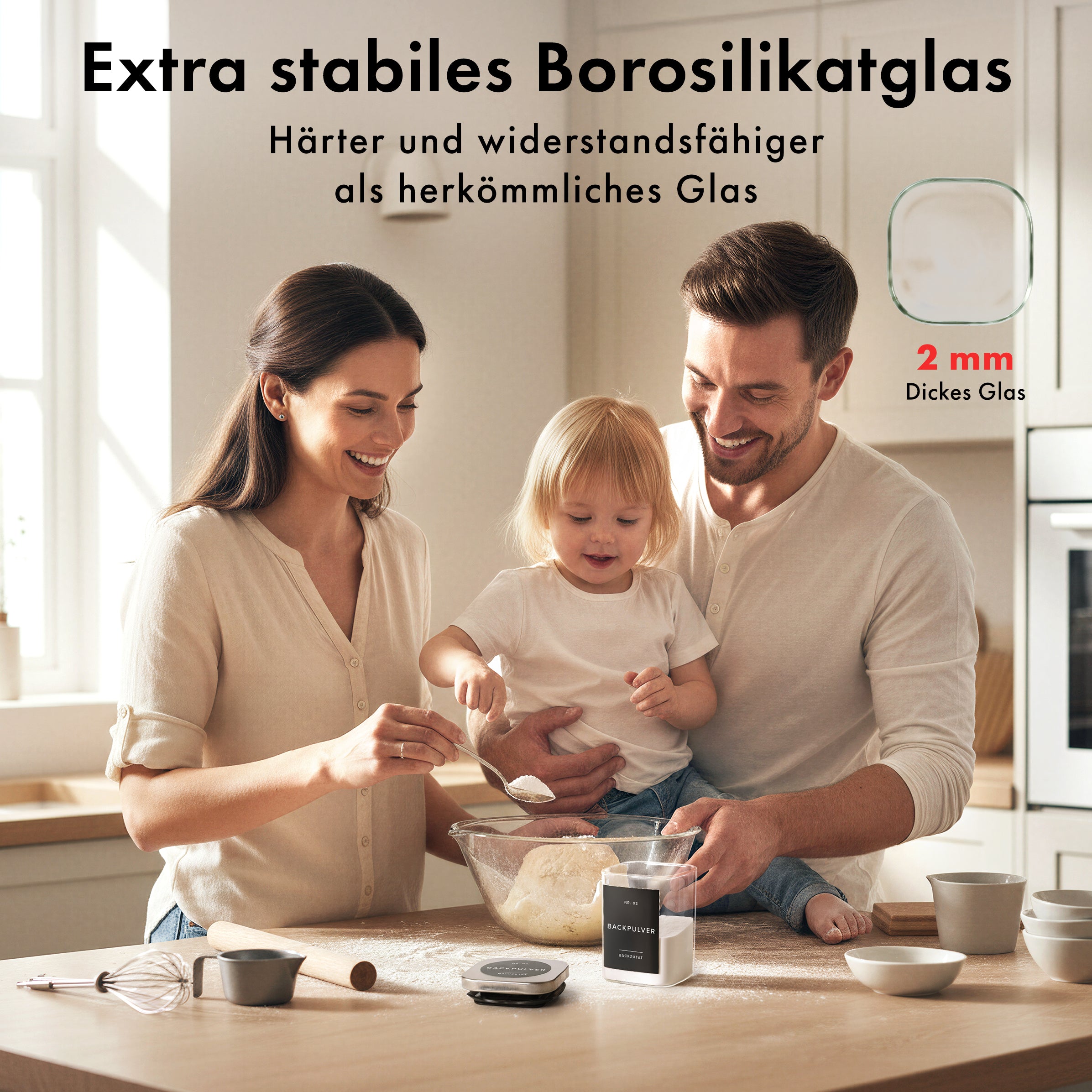 Edelstahldeckel Gewürzgläser 190ml (12 Stück) mit 160 Etiketten 